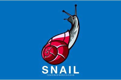 Snail logo abstract design vector template