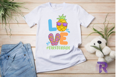 LOVE 1st Grade Summer Pineapple