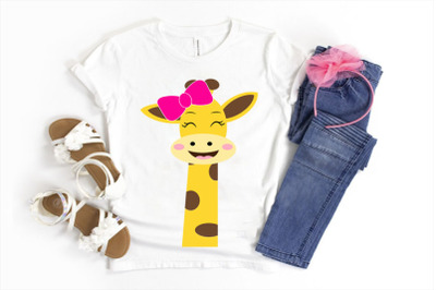 Funny giraffe svg&2C;  cute giraffe clip art&2C; African Safari Animal&2C;cute