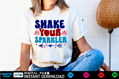 Shake your sparkler retro design