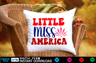 Little miss america retro design