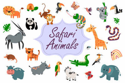 Safari animals  illustration