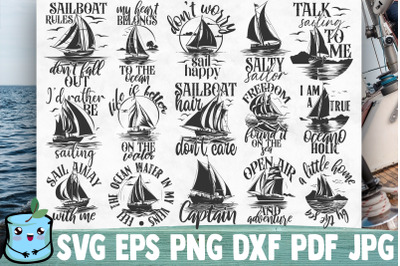 Sailing SVG Bundle - Cruising Cut Files