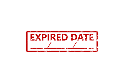Expired date rubber stamp. Vector illustration