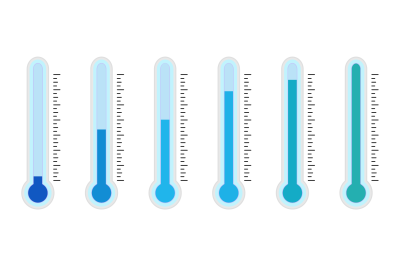 Thermometer with low temperature, cold and freeze