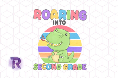 Roaring to 2nd Grade T-rex