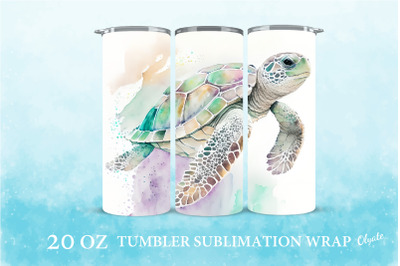 Turtle Sublimation PNG. Turtle Tumbler Wrap