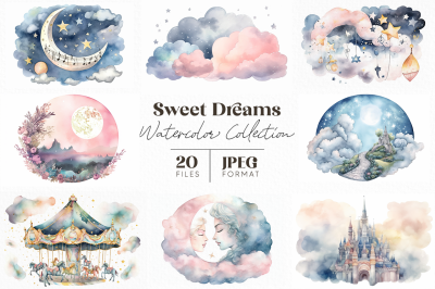 Sweet Dreams Watercolor Collection