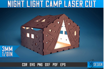 Night Lamp Camp Laser Cut SVG | Night Lamp Camp Laser Cut SVG Design |