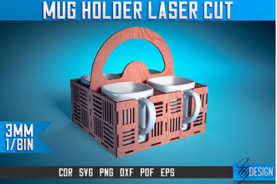 Mug Holder Laser Cut SVG | Mug Laser Cut SVG Design | CNC Files