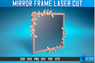 Mirror Frame Laser Cut SVG | Home Design Laser Cut SVG Design | CNC