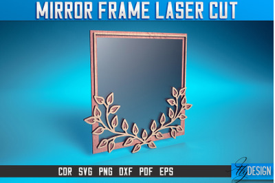 Mirror Frame Laser Cut SVG | Home Design Laser Cut SVG Design | CNC