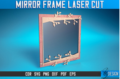 Mirror Frame Laser Cut SVG | Home Design Laser Cut SVG Design | CNC