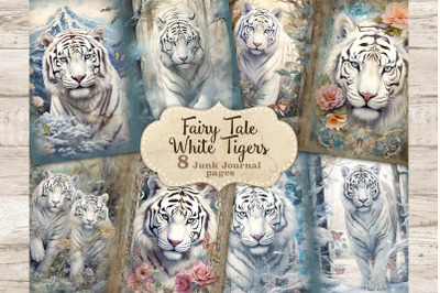 White Tiger Junk Journal | Fairytale Digital Art