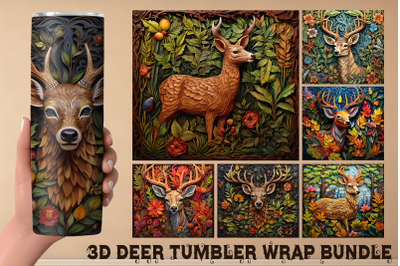 3D Deer Tumbler Wrap Bundle