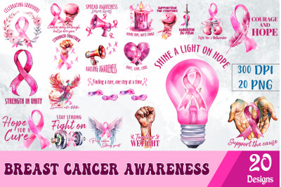 Breast Cancer Awareness PNG Bundle