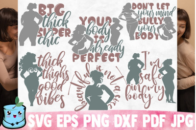 Body Positivity SVG Bundle - Self Love Cut Files