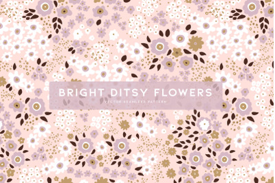 Bright Ditsy Flowers | Vector Print