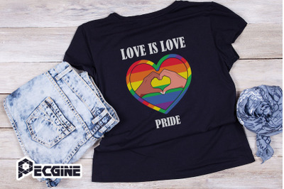 Love is Love Pride LGBT Heart