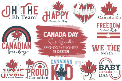 Canada Day Svg Bundle SVG&2C;DXF&2C;EPS&2C;PNG