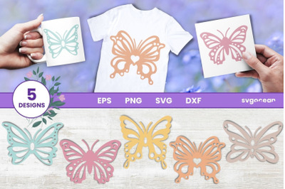 Butterfly Svg Bundle | Clipart | Silhouette | Cut Files