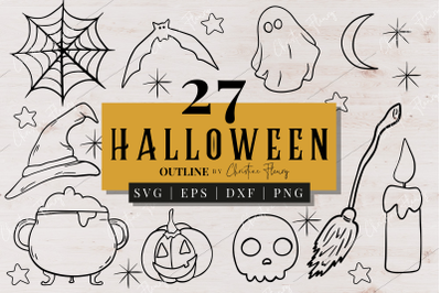 Halloween Outline SVG Bundle