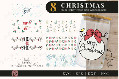 Christmas SVG Bundle - 16oz Glass Wrap