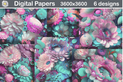 &amp;nbsp;3D Flowers Background | 3D Flowers Illustration&amp;nbsp;
