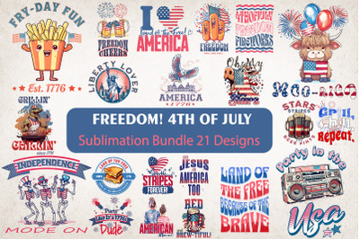 Freedom! 4th of July Sublimation Bundle