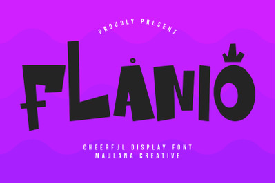 Flanio Cheerful Display Font