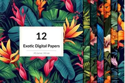 Exotic plants pattern pack