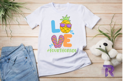 LOVE 4th Grade Summer Pineapple