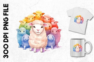 Rainbow Sheep Of The Family