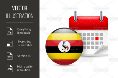 Icon of National Day in Uganda