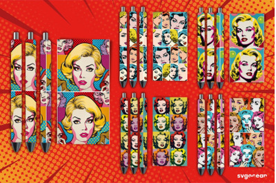 Pop Art Pen Wrap | Sublimation