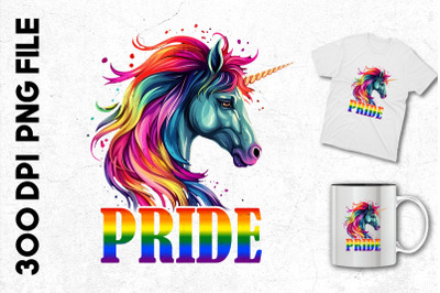 Pride Rainbow Unicorn