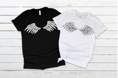 Angel or Demon Wings | SVG | PNG | DXF | EPS
