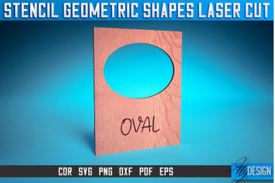 Stencil Geometric Shapes Laser Cut SVG | Stencil Design Laser Cut SVG