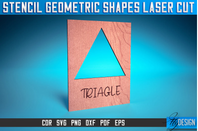 Stencil Geometric Shapes Laser Cut SVG | Stencil Design Laser Cut SVG