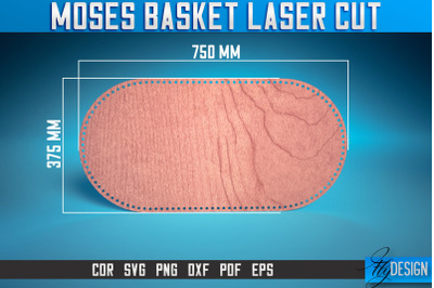 Moses Basket Laser Cut SVG | Baby Design Laser Cut SVG Design | CNC