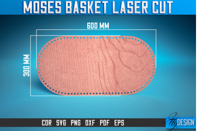 Moses Basket Laser Cut SVG | Baby Design Laser Cut SVG Design | CNC