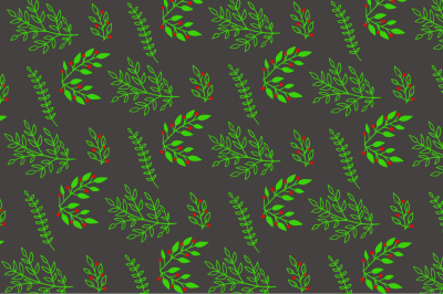 christmas floral pattern