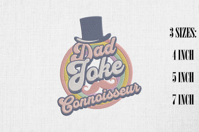Dad Joke Connoisseur Father&#039;s Day Gift Embroidery