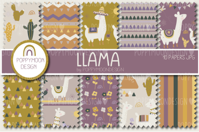 Llama paper set