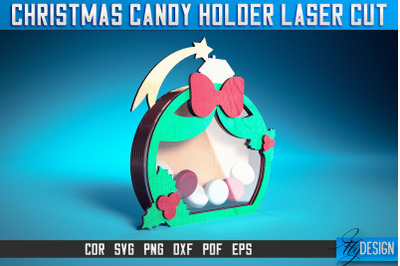 Christmas Candy Holder Laser Cut SVG | Candy Holder Laser Cut SVG
