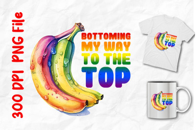 To The Top Rainbow Pride Bananas