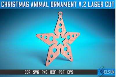 Christmas Animal Ornaments Laser Cut SVG | Christmas Ornaments Laser