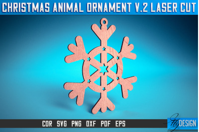 Christmas Animal Ornaments Laser Cut SVG | Christmas Ornaments Laser