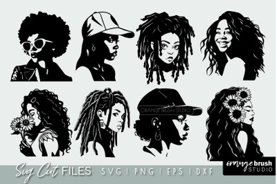 Black Women SVG Bundle | African American Woman SVG Designs