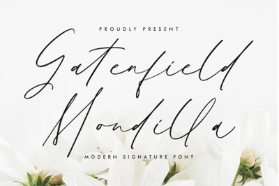 Gatenfield Mondilla - Modern Signature Font